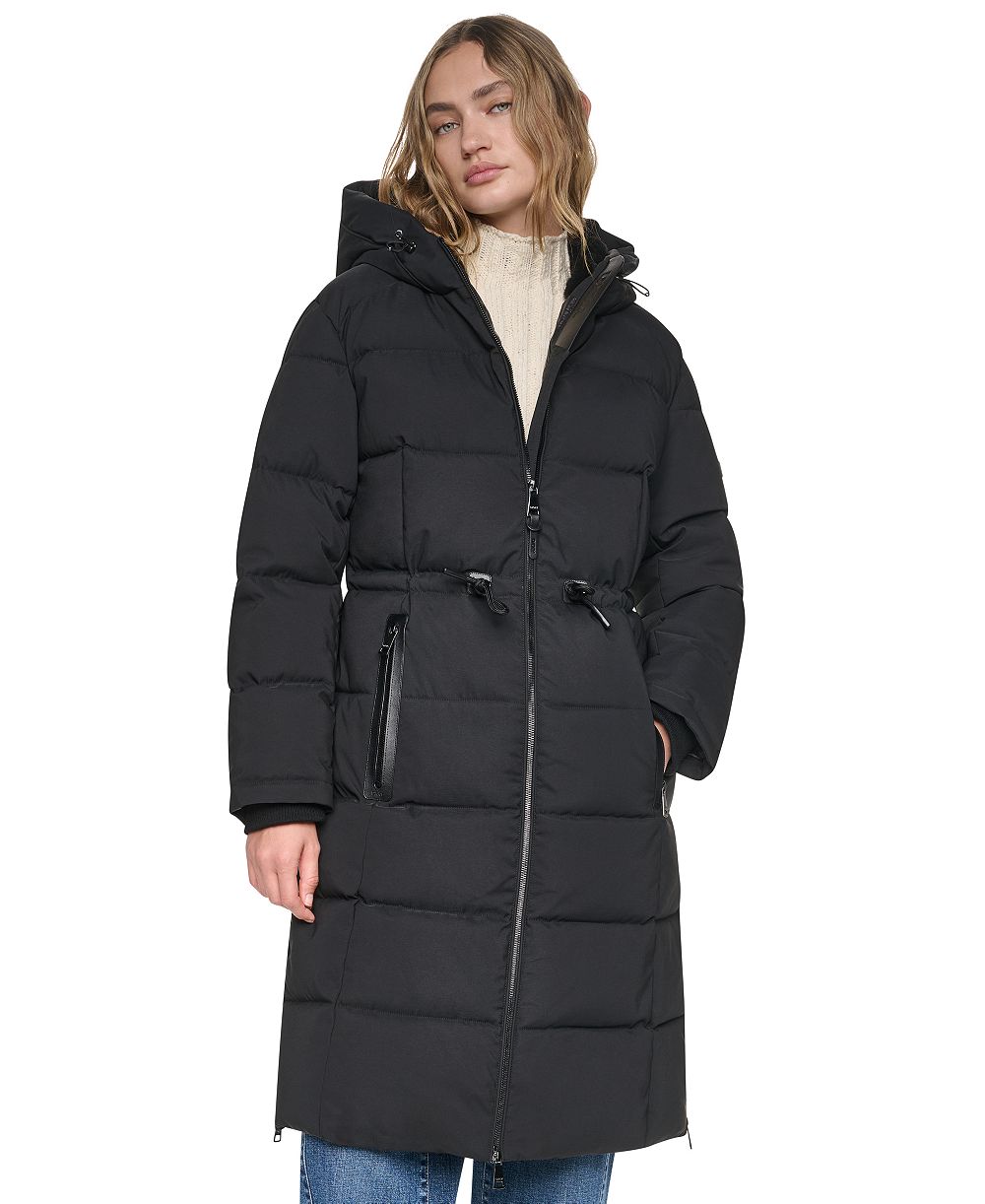 DKNY Women's Hooded Puffer Anorak
