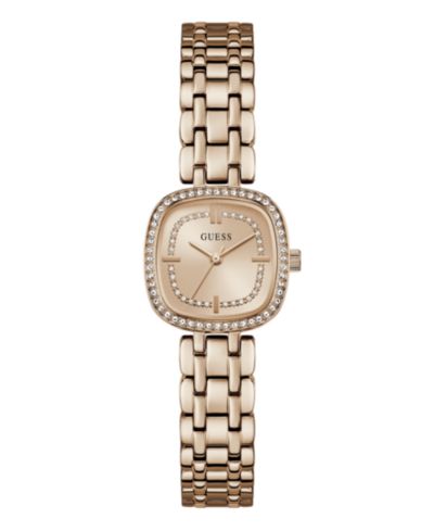 GUESS Women's Rose Gold-Tone Stainless Steel Analog Watch, 25mm