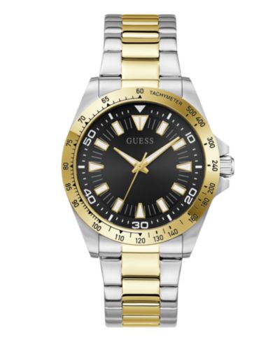 GUESS Men's Two-Tone Stainless Steel Analog Watch, 42mm