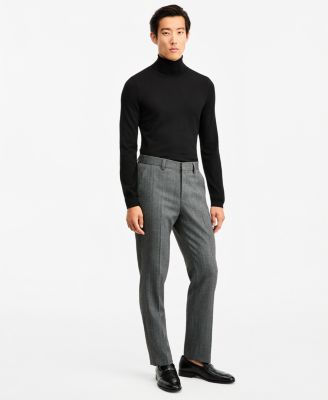 HUGO by Hugo Boss Мужские брюки с узором «в елочку», современный крой