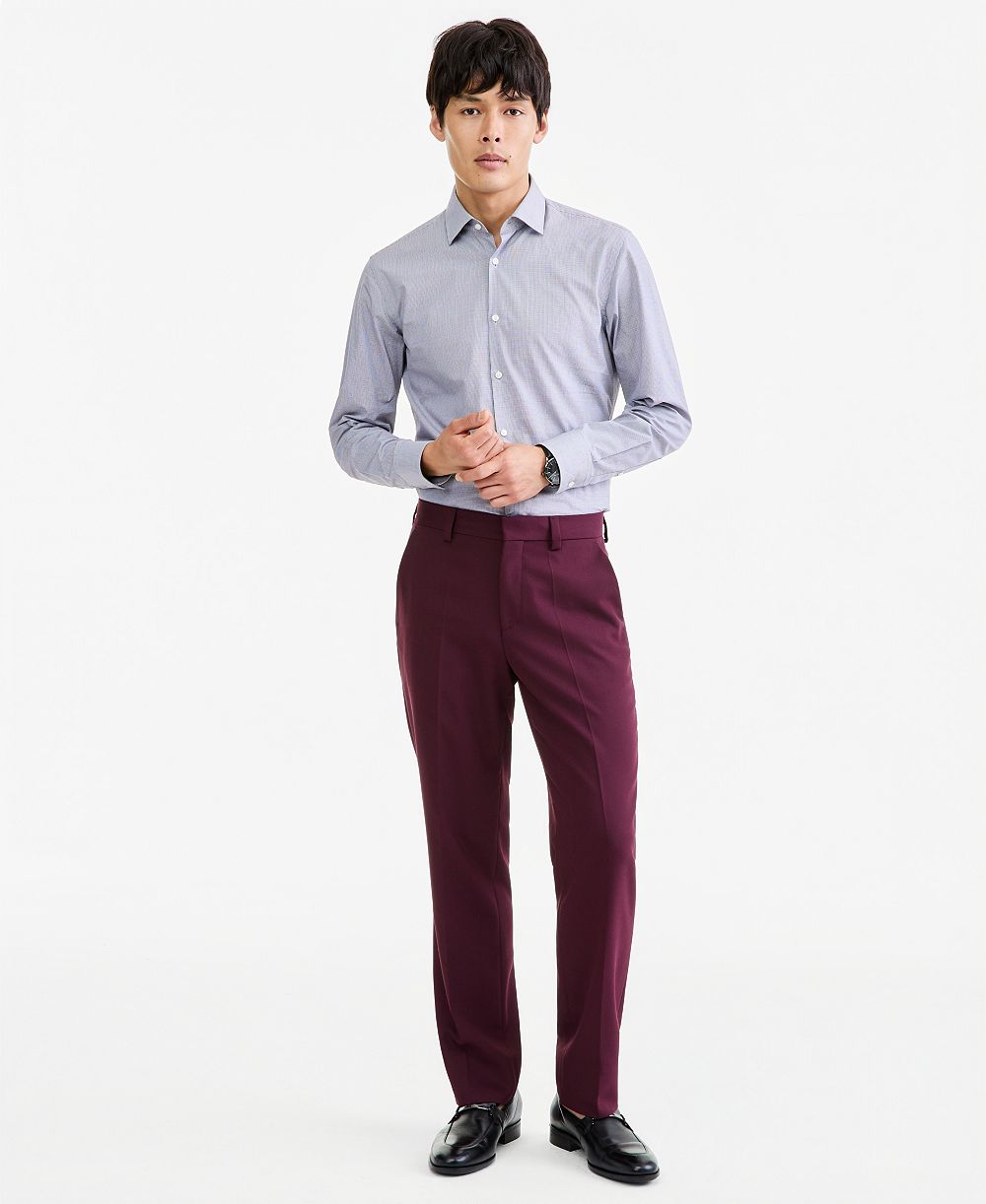 Men's Modern-Fit Solid Suit Pants