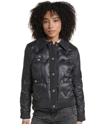 KARL LAGERFELD PARIS Women's Heat-Seal Quilted Puffer Jacket