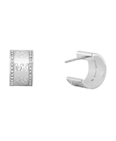 Серьги-кольца Michael Kors Pave Logo
