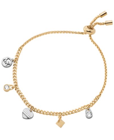 Браслет с подвесками Michael Kors Brass Charm