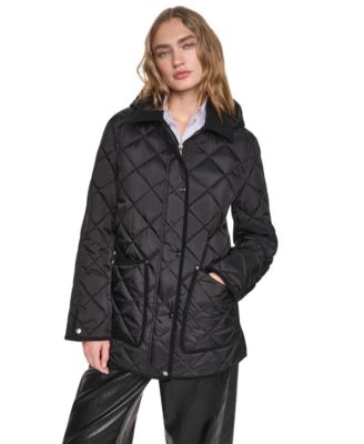 Женское стеганое пальто DKNY