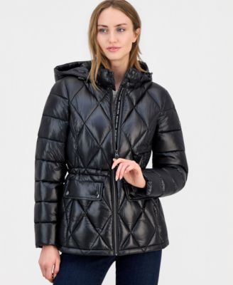 Women's Hooded Anorak Packable Puffer Coat, Macy's Exclusive