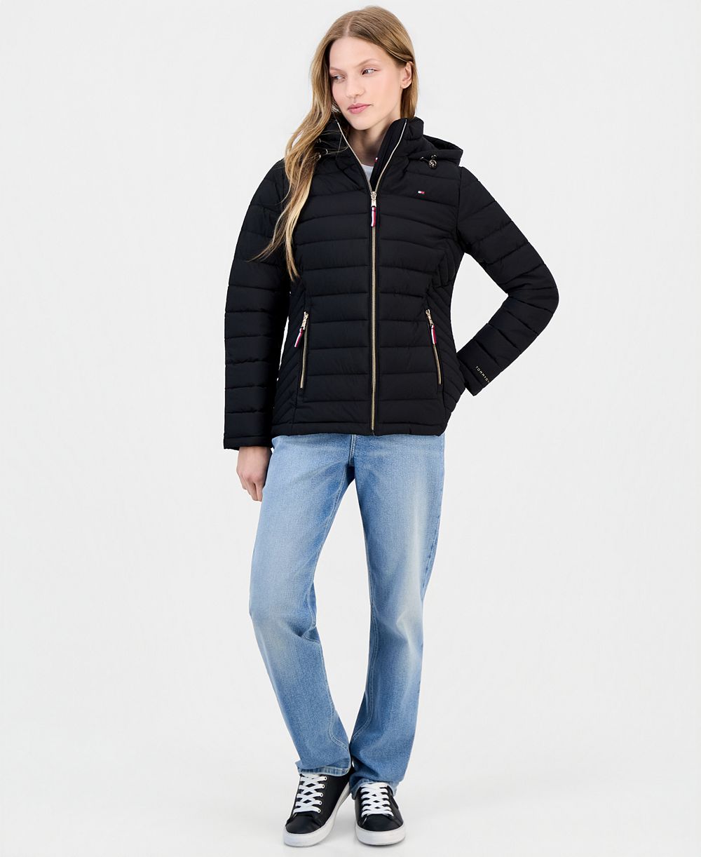Tommy Hilfiger Women's Hooded Packable Puffer Coat, Created for Macy's