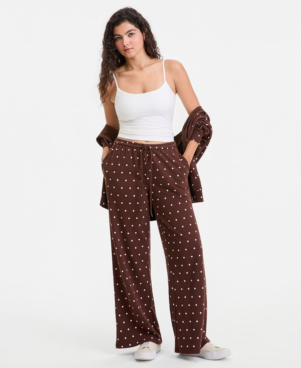 Детские спортивные брюки Rebel Veil Printed Wide-Leg Drawstring