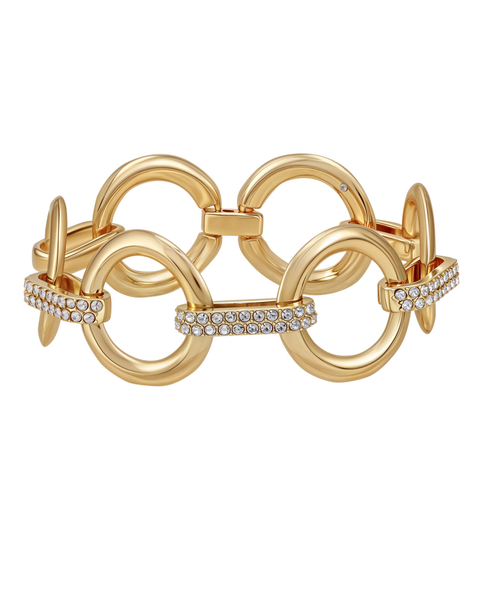 GUESS Glass Stone Gold-Tone Bracelet