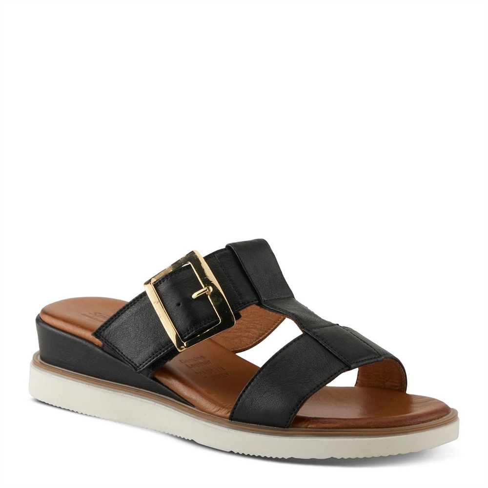 Spring Step Women's Seaport Wedge Sandal with Leather Upper