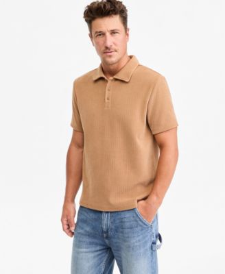 Sun + Stone Men's Short-Sleeve Knit Corduroy Polo Shirt, Macy's Exclusive