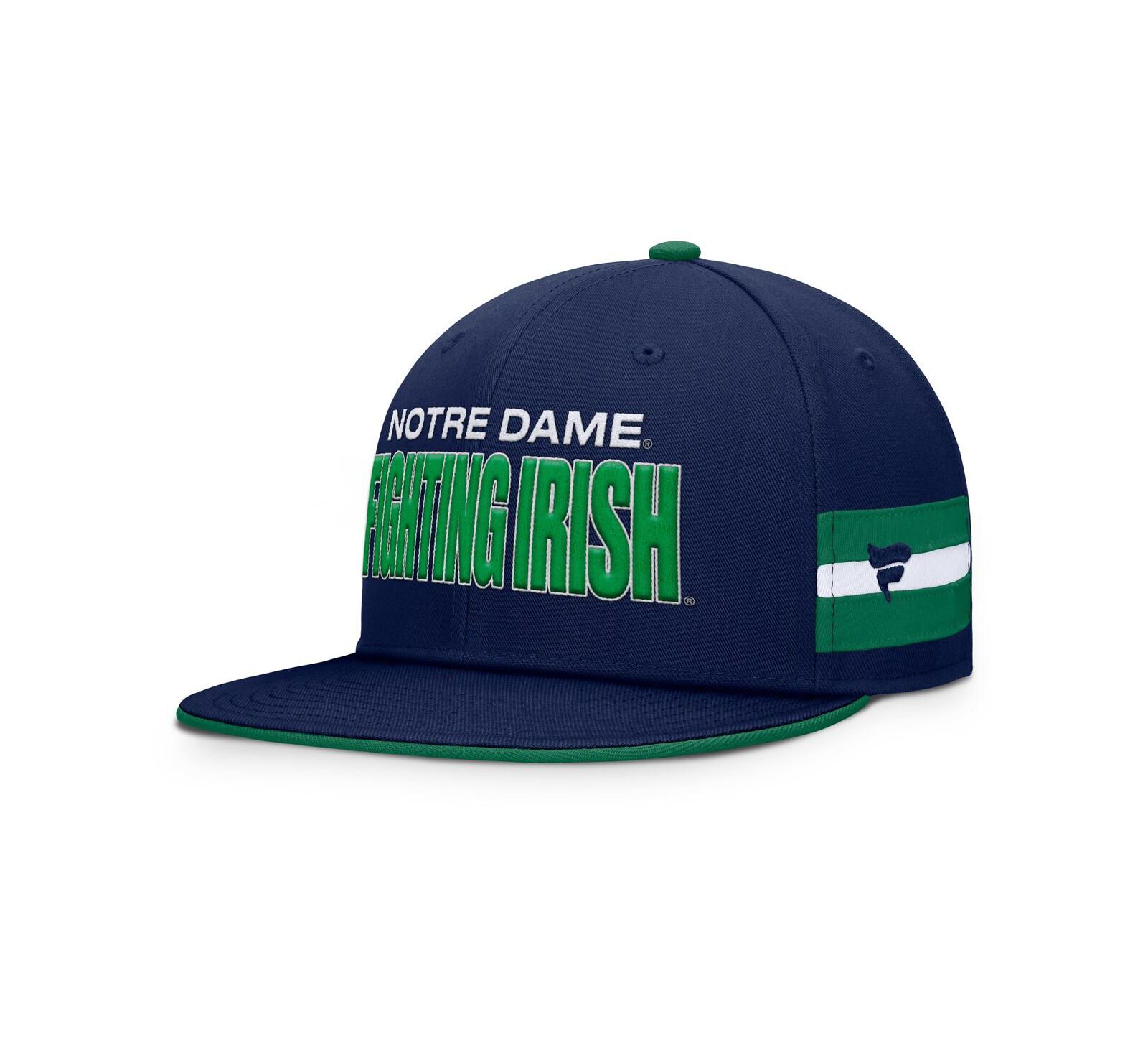 Fanatics Men's Navy Notre Dame Fighting Irish Pick Off Fitted Hat