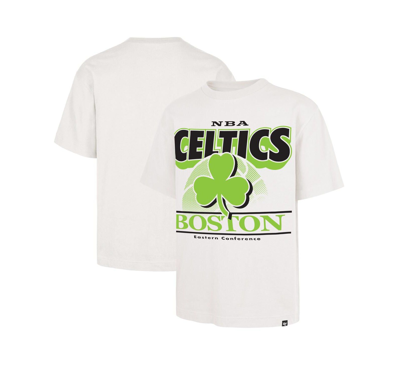 Футболка '47 Brand Men's White Boston Celtics City Edition Shifty Foundation