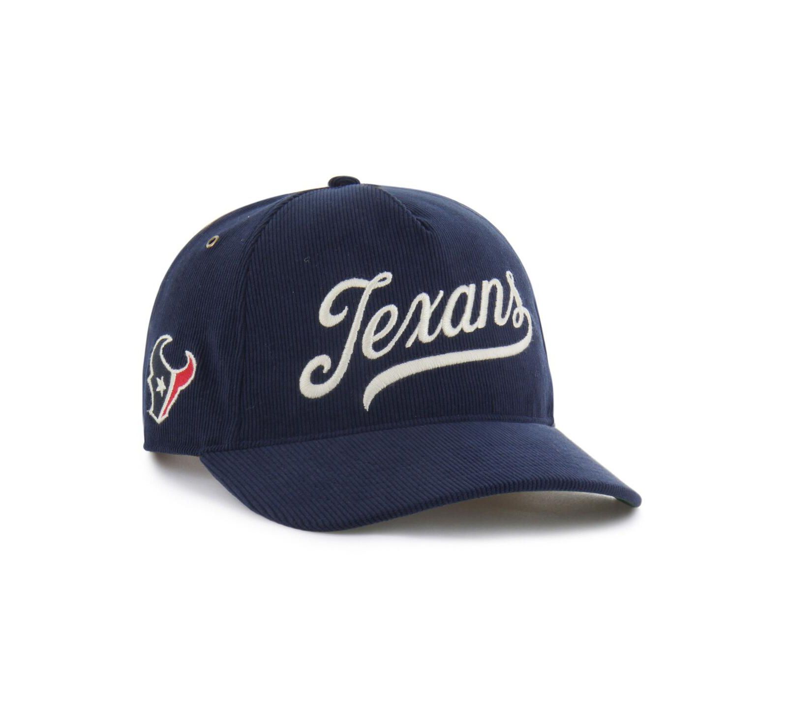 Мужская регулируемая кепка '47 Brand Navy Houston Texans Golden Age Corduroy Hitch