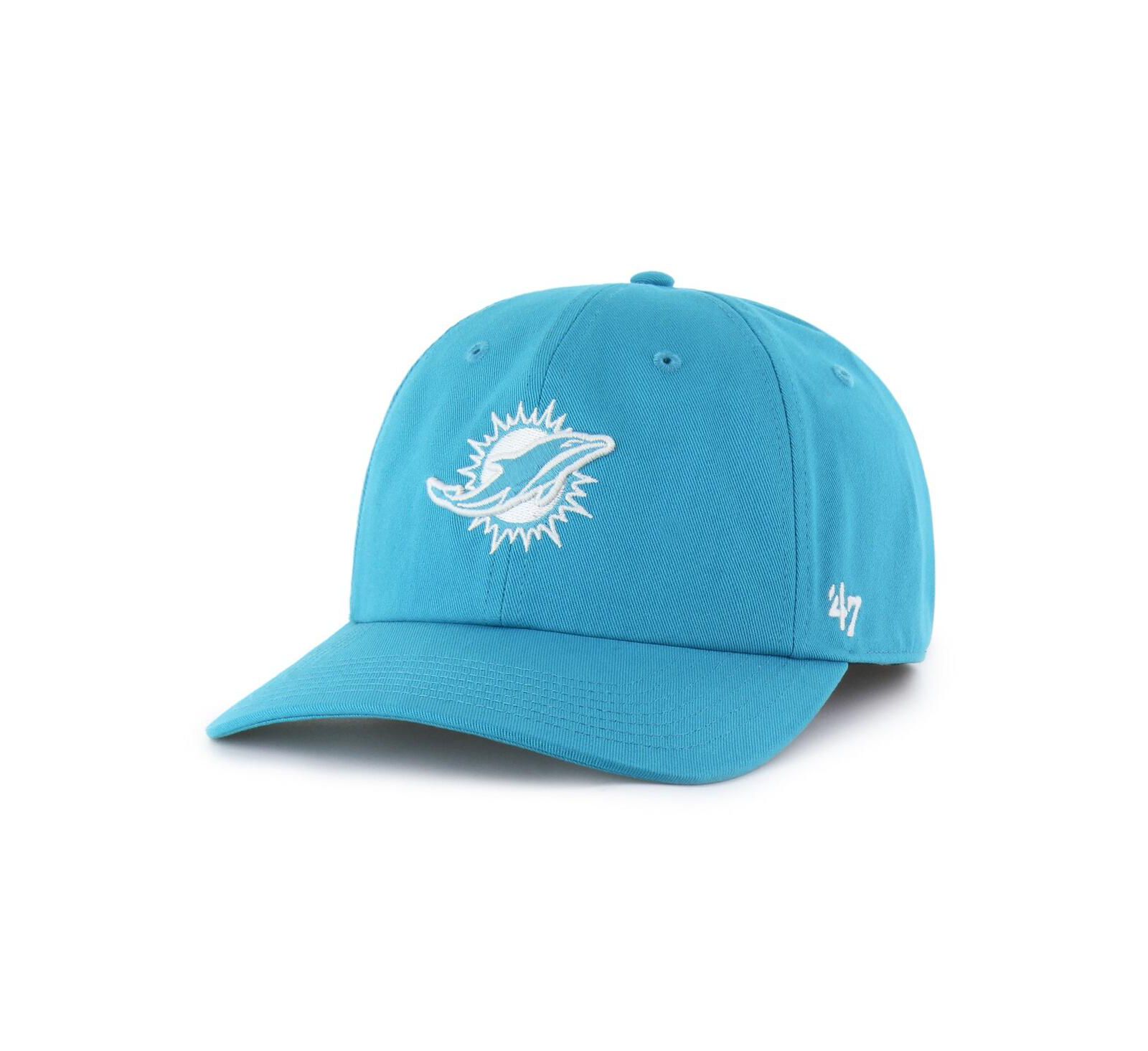 Мужская кепка '47 Brand Aqua Miami Dolphins Foundational Franchise Fitted