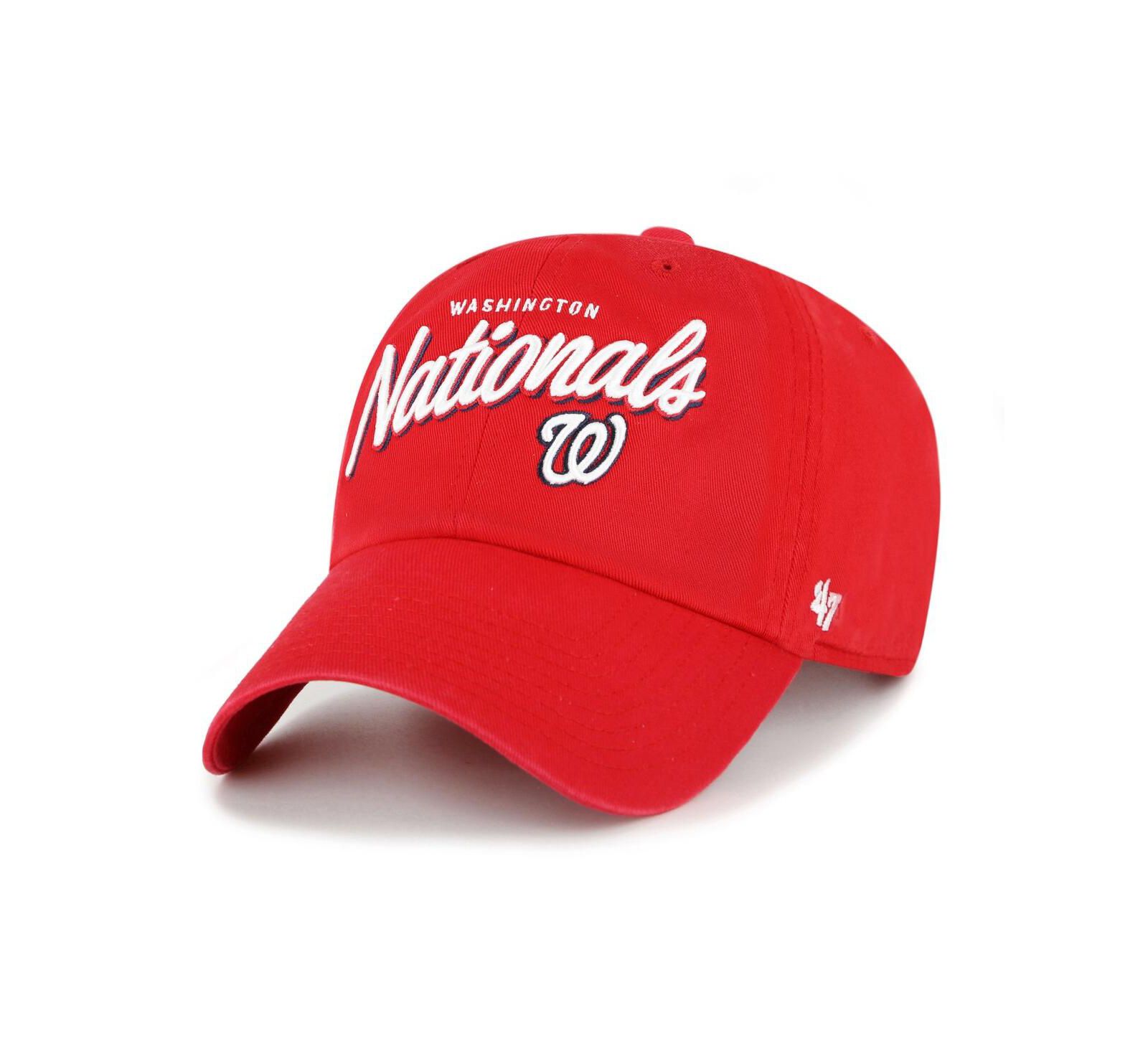 Женская регулируемая кепка '47 Brand Women's Red Washington Nationals Ariana Clean Up Adjustable Hat
