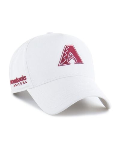 Мужская кепка '47 Brand White Arizona Diamondbacks Foundational Pinch Offside регулируемая