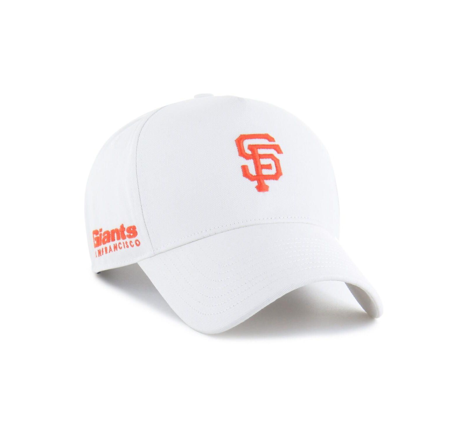 Мужская кепка '47 Brand White San Francisco Giants Foundational Pinch Offside Adjustable