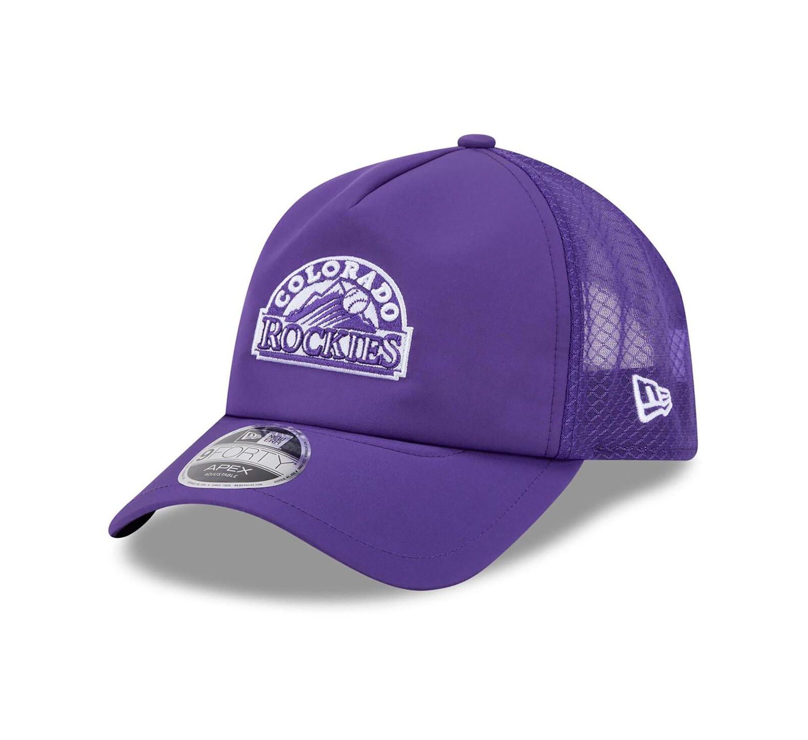 New Era Men's Purple Colorado Rockies 2026 Batting Practice Alternate Apex 9FORTY Adjustable Hat
