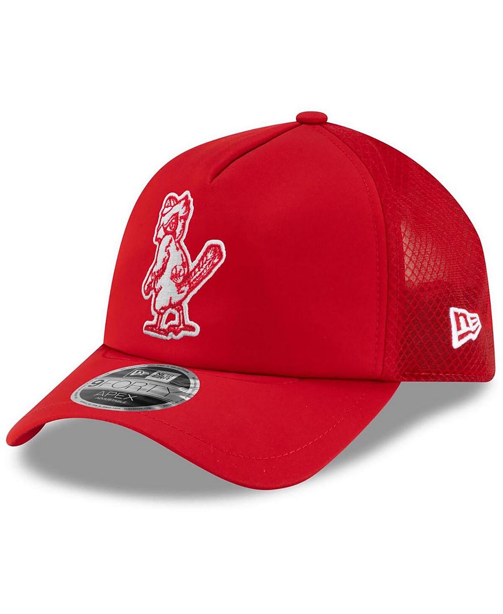 Мужская бейсболка New Era St. Louis Cardinals 2026 Batting Practice Alternate Apex 9FORTY Adjustable