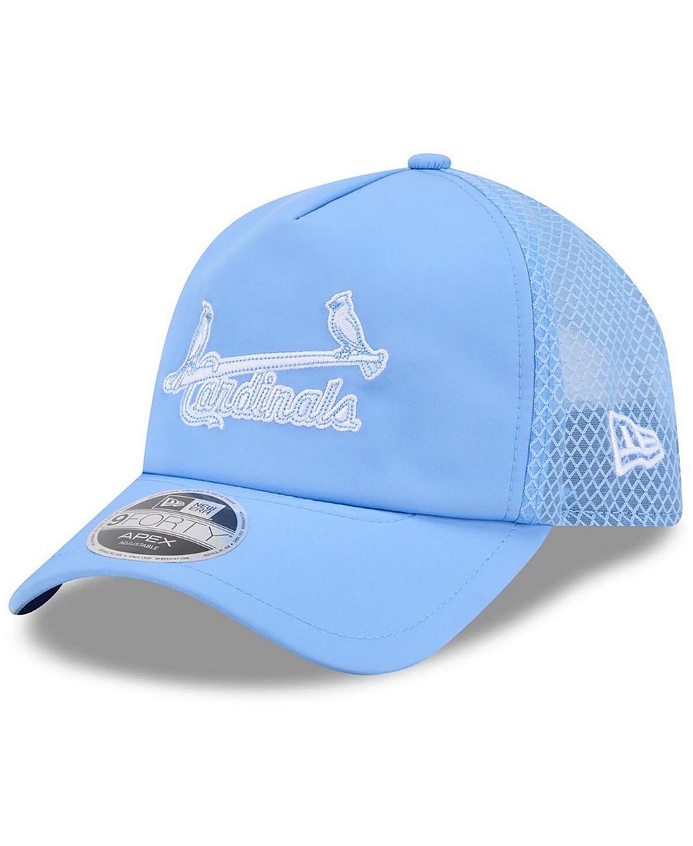 Мужская кепка New Era Men's Light Blue St. Louis Cardinals 2026 Batting Practice Alternate Apex 9FORTY Adjustable Hat