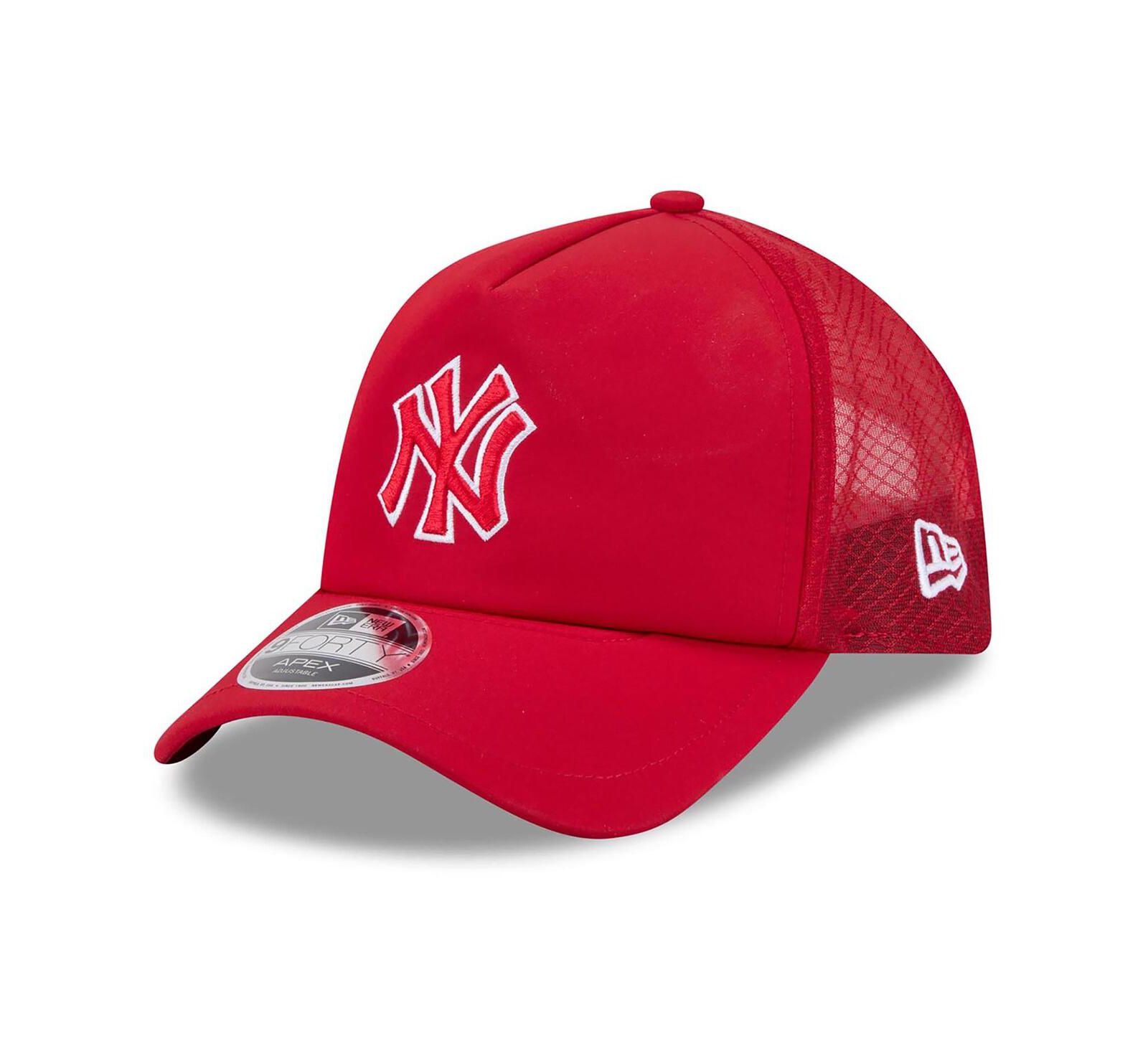 Мужская кепка New Era Red New York Yankees 2026 Batting Practice Alternate Apex 9FORTY регулируемая
