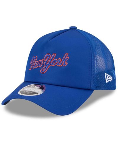 New Era Men's Royal New York Mets 2026 Batting Practice Apex 9FORTY Adjustable Trucker Hat
