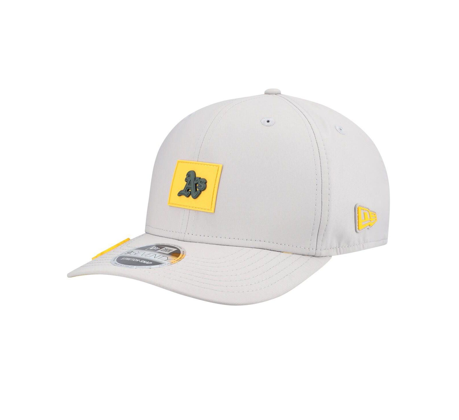 Мужская регулируемая кепка New Era Gray Athletics 2026 Clubhouse 9SEVENTY