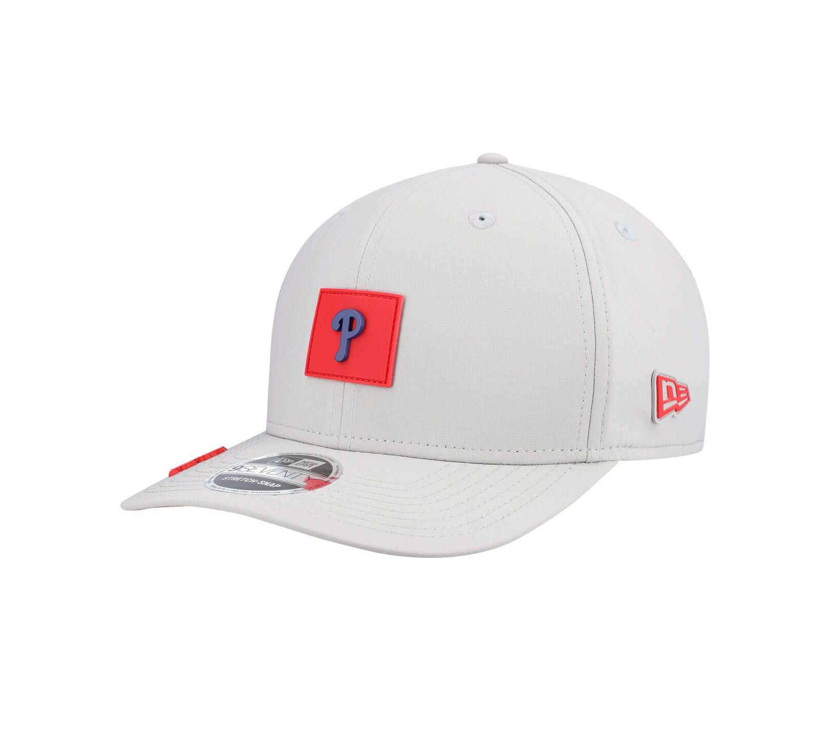 Мужская кепка New Era Gray Philadelphia Phillies 2026 Clubhouse 9SEVENTY Adjustable