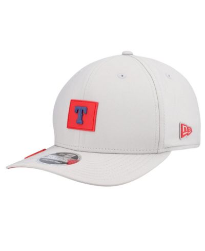 Мужская регулируемая кепка New Era Gray Texas Rangers 2026 Clubhouse 9SEVENTY
