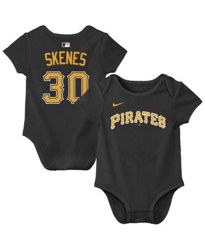 Боди для малышей Nike Paul Skenes Black Pittsburgh Pirates Name & Number Bodysuit