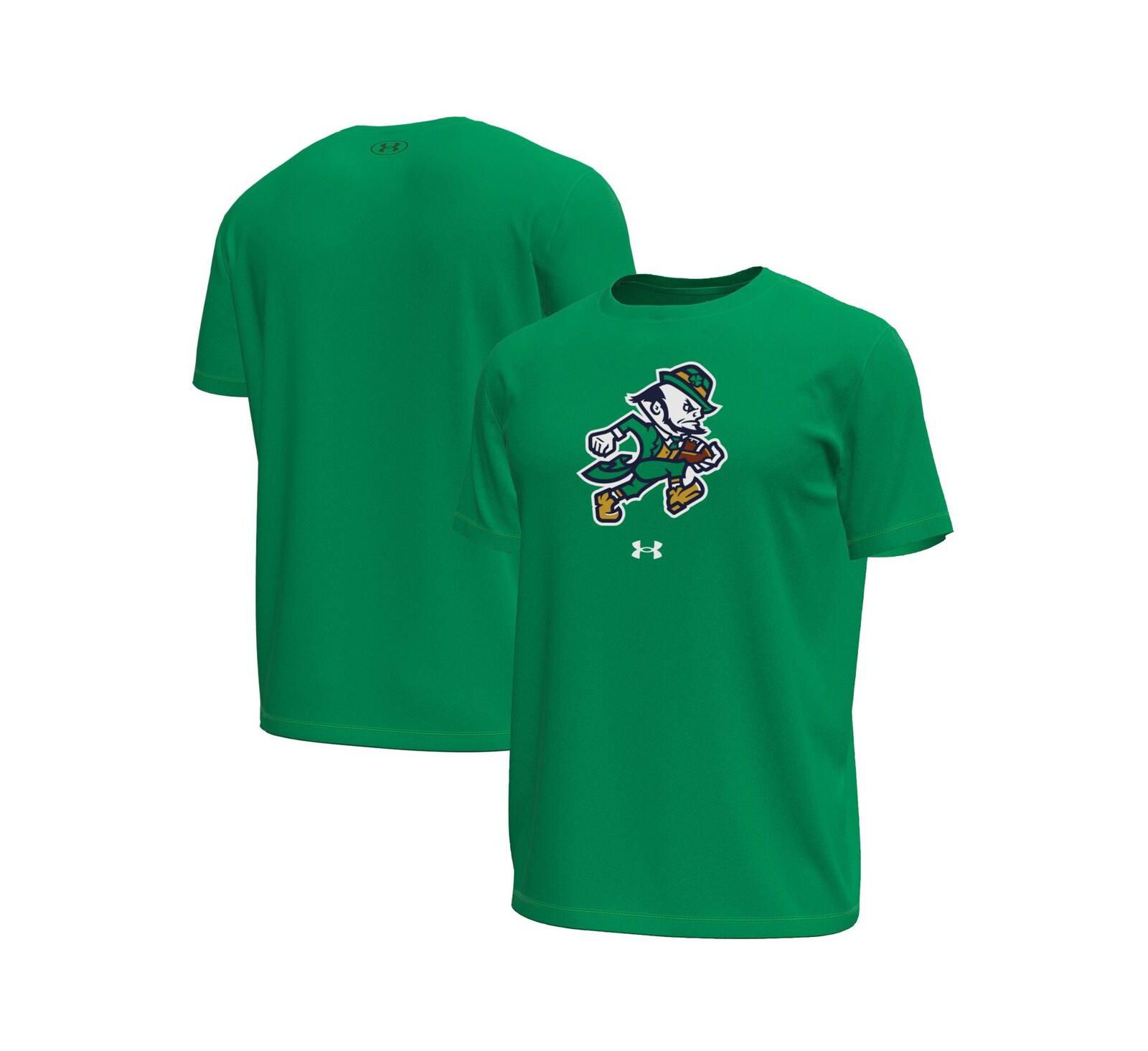 Under Armour Men's Kelly Green Notre Dame Fighting Irish Sporting Leprechaun Tech Stretch T-Shirt