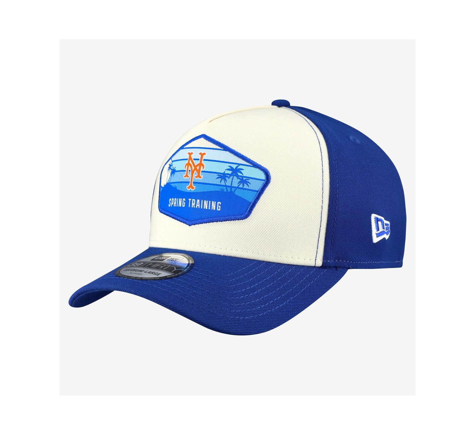 Кепка New Era Men's Stone New York Mets 2026 Spring Training Fan Pack Gradient 39THIRTY Flex