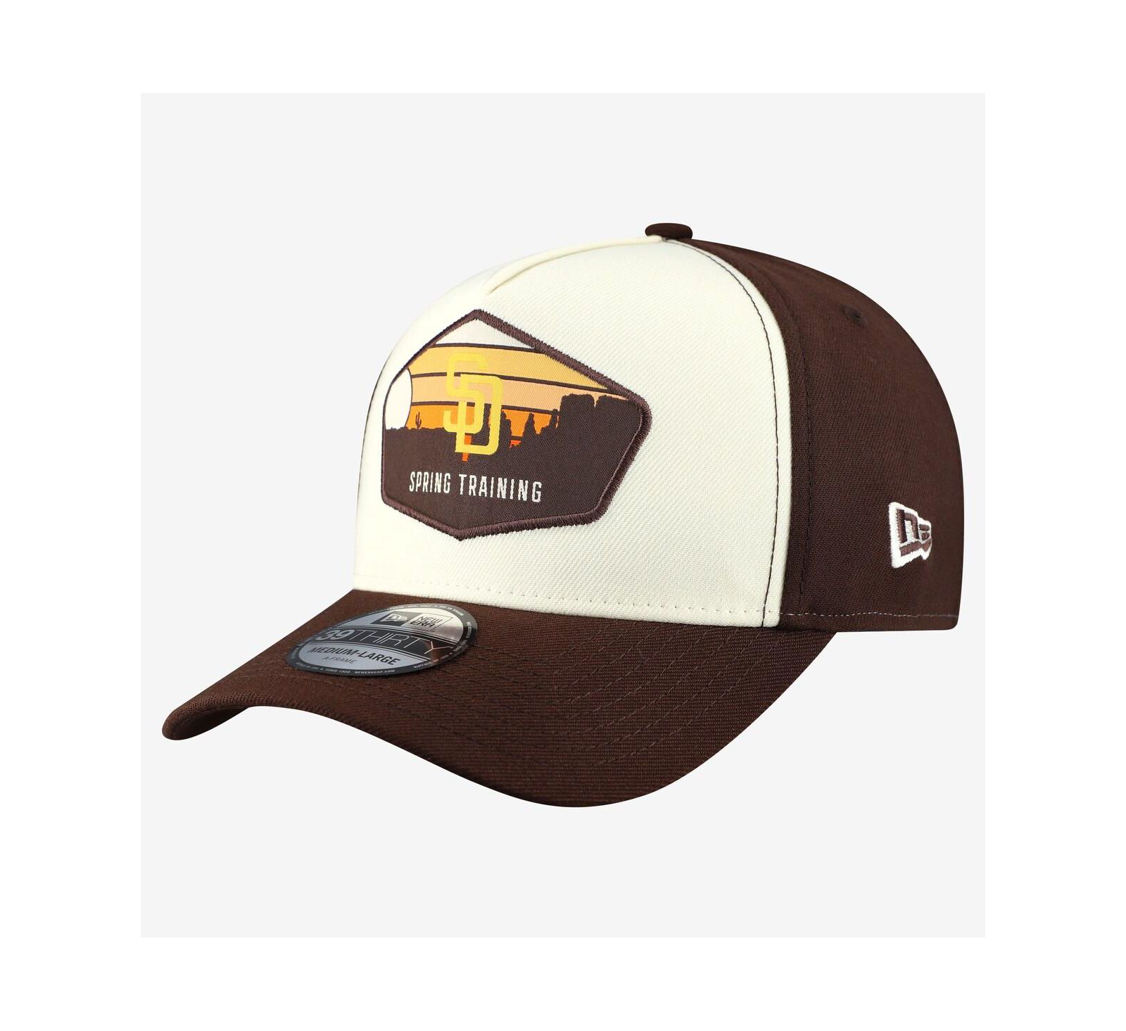 Кепка New Era Men's Stone San Diego Padres 2026 Spring Training 39THIRTY Flex