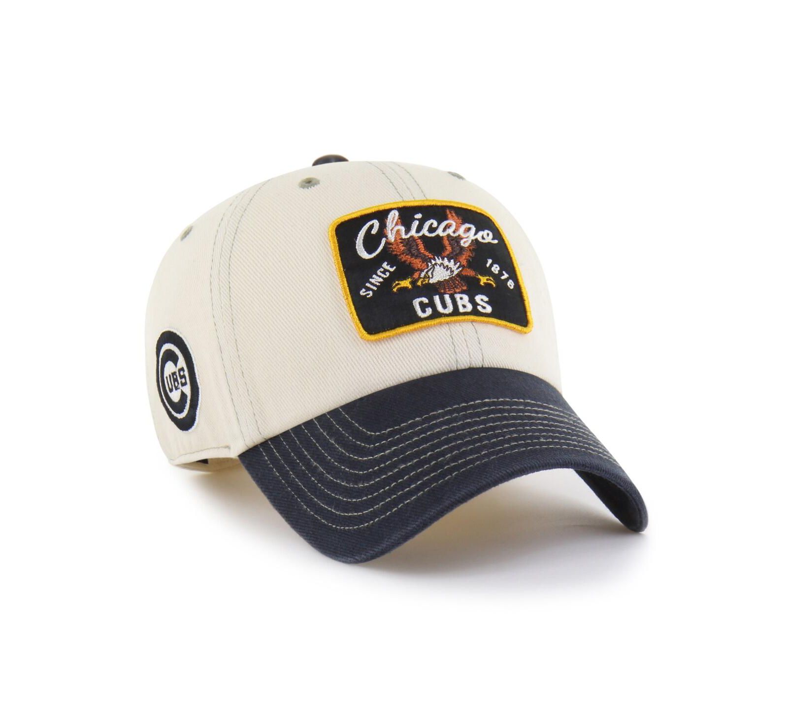 Мужская кепка '47 Brand Natural/Black Chicago Cubs Keepsake Collection Clean Up Adjustable