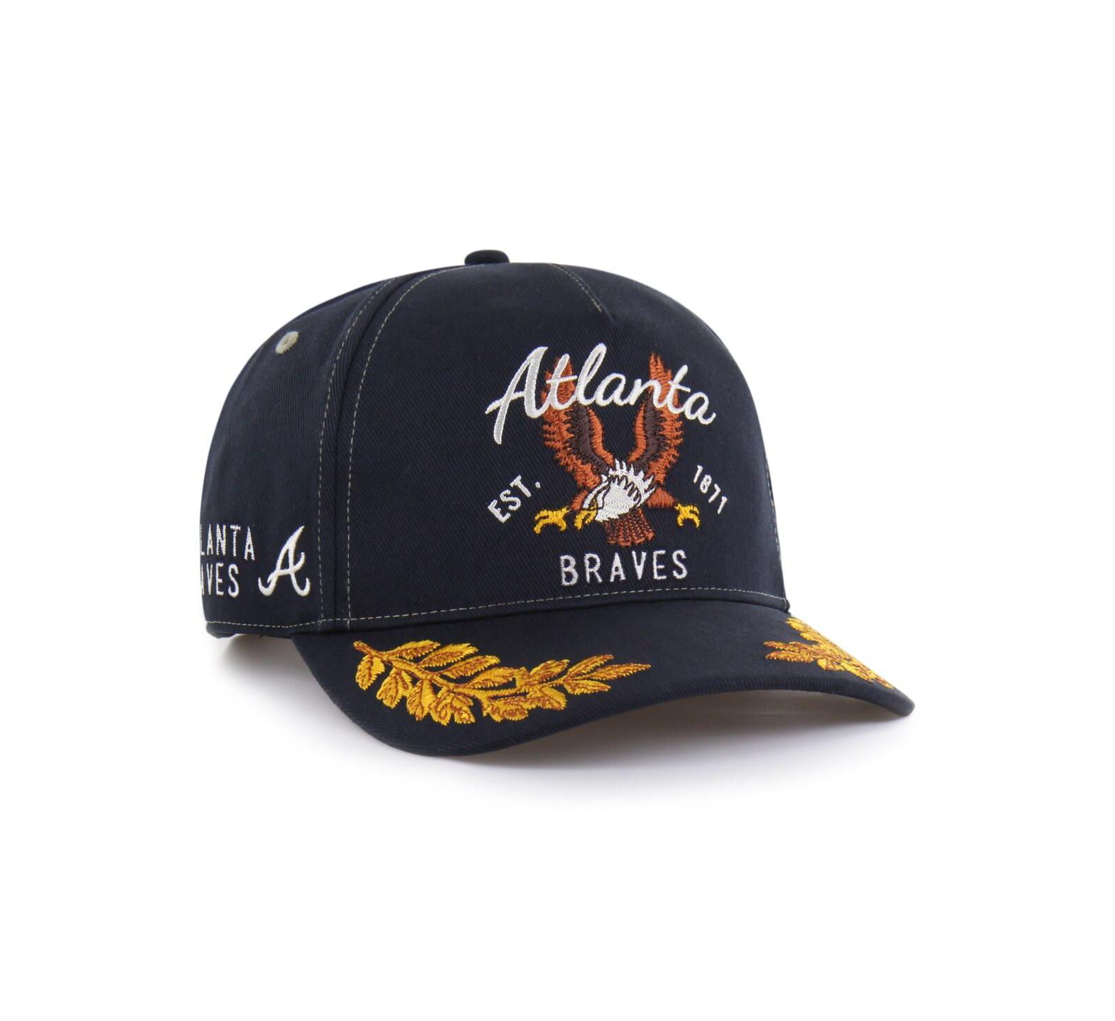 '47 Brand Men's Navy Atlanta Braves Keepsake Collection Adjustable Hitch Hat