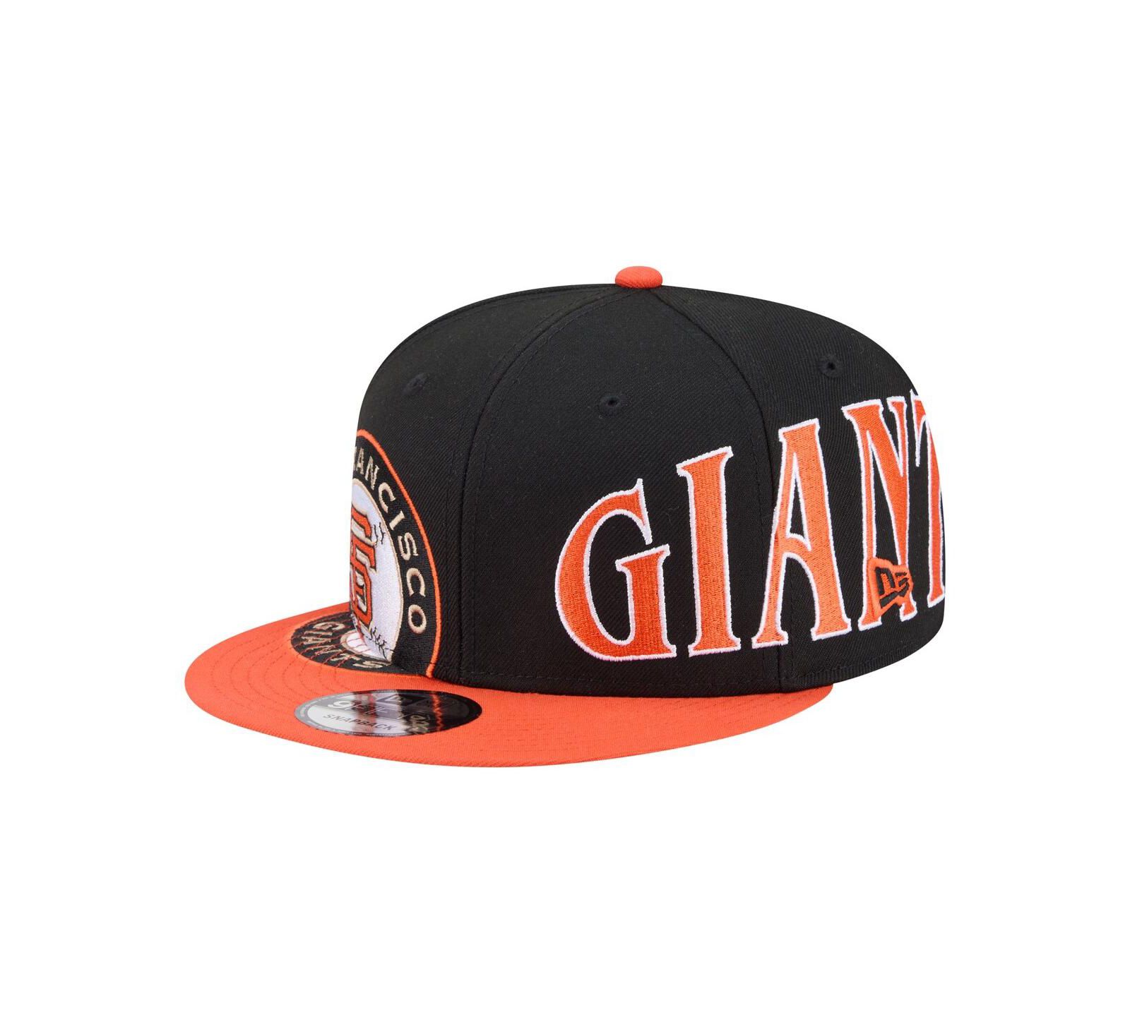 New Era Мужская кепка 9FIFTY двухцветная San Francisco Giants Black/Orange, регулируемая