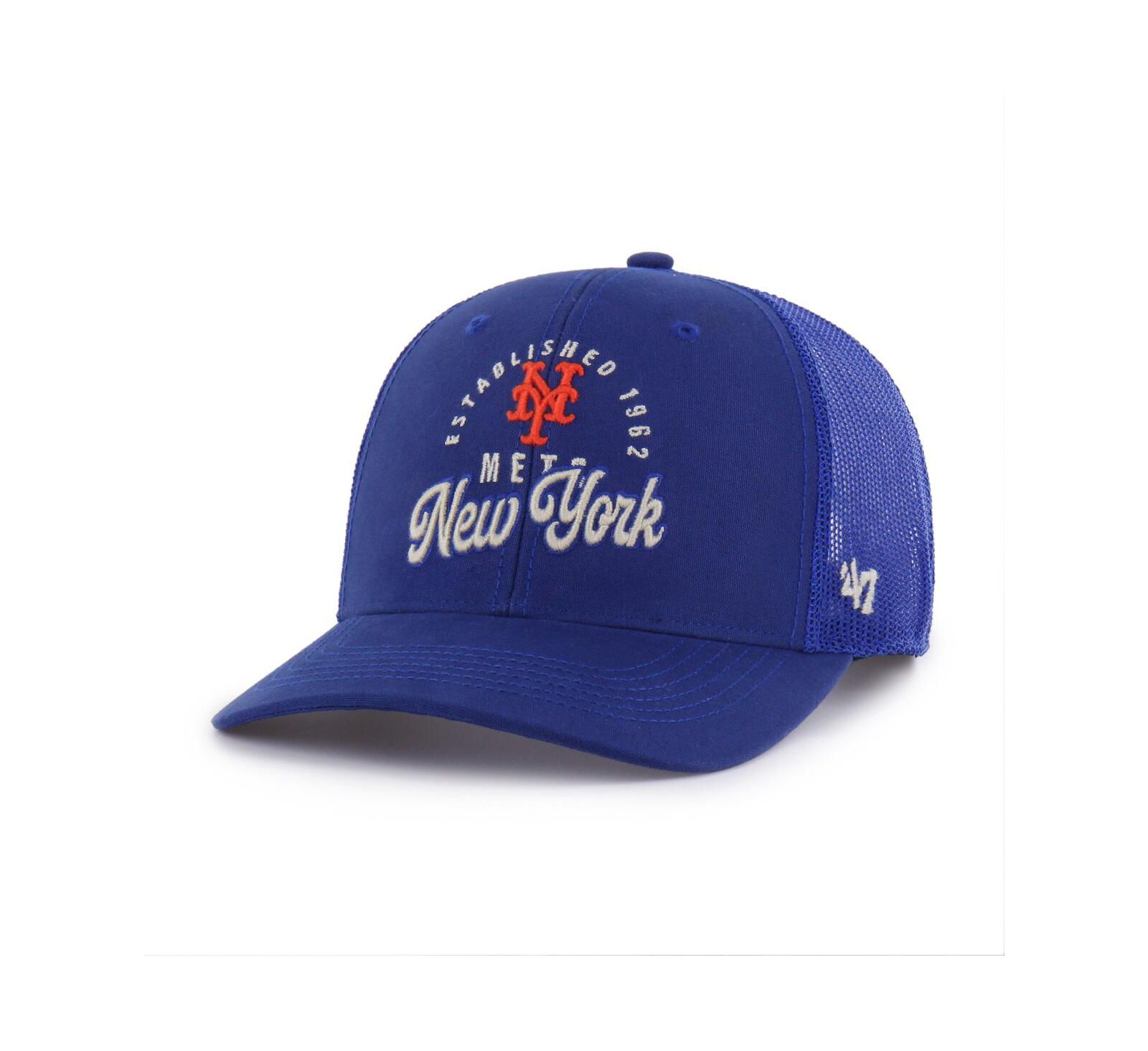 Мужская кепка '47 Brand New York Mets Pitstop Trucker регулируемая Royal