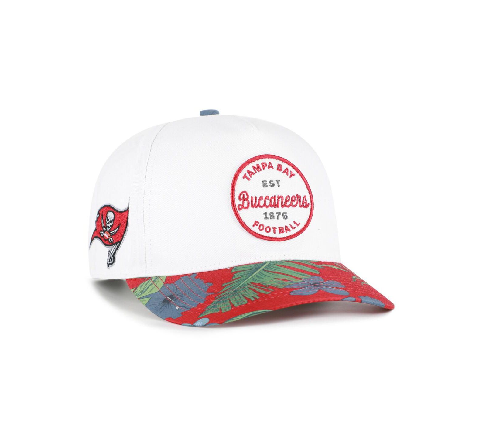 '47 Brand Men's White/Red Tampa Bay Buccaneers Beach Side Hitch Adjustable Hat