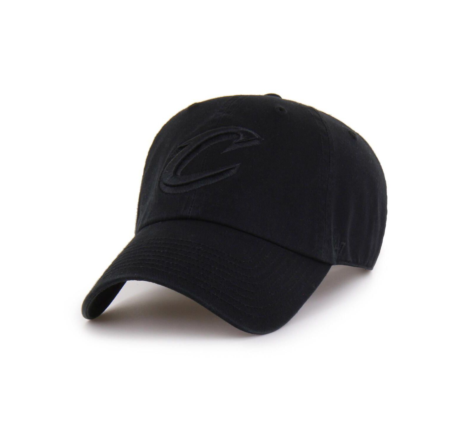 Мужская кепка '47 Brand Cleveland Cavaliers Black on Black Clean Up