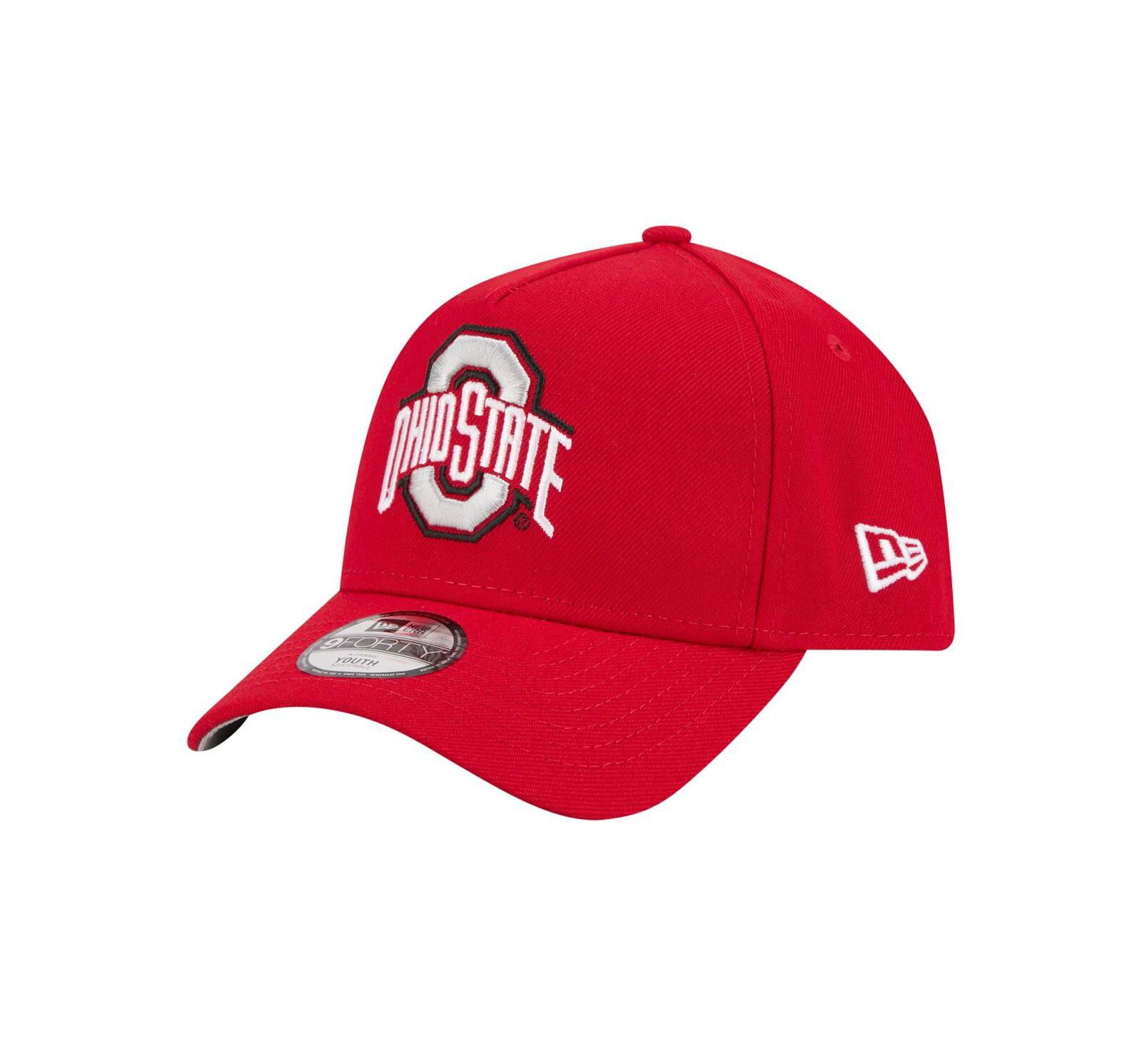 Кепка New Era Big Boys and Girls Scarlet Ohio State Buckeyes 9FORTY A-Frame Adjustable
