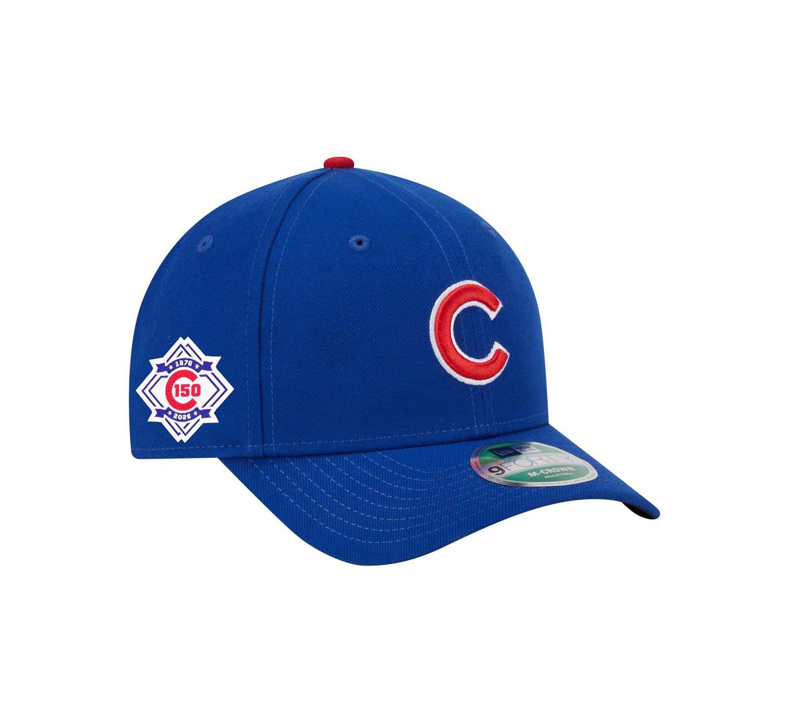 Мужская кепка New Era Royal Chicago Cubs 150th Anniversary 9FORTY M-Crown Adjustable Hat