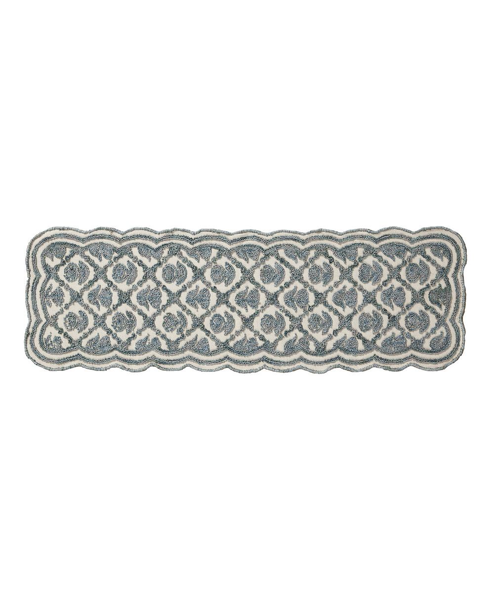 Laura Ashley Scalloped Skid Resistant Accent Rug, 20" x 60"