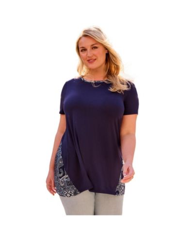 Женская туника AVENUE Plus Size Scoop Neck Tunic