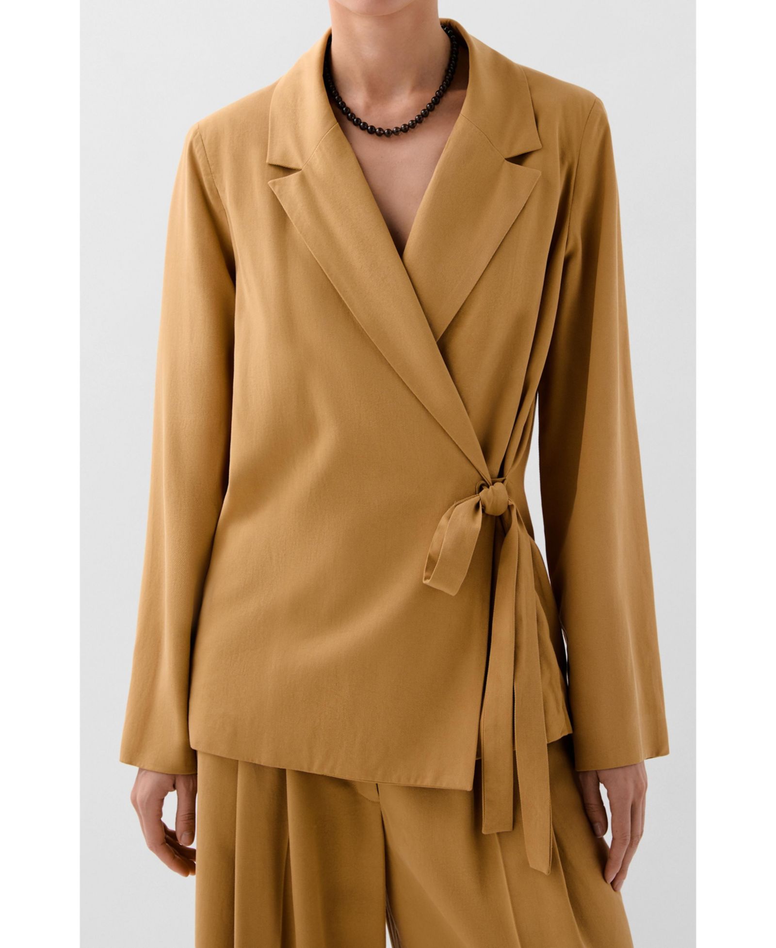 Scalpers Women's Tencel Belt Blazer