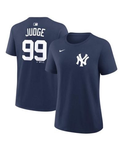 Nike Женская футболка Nike Aaron Judge Navy New York Yankees с именем и номером