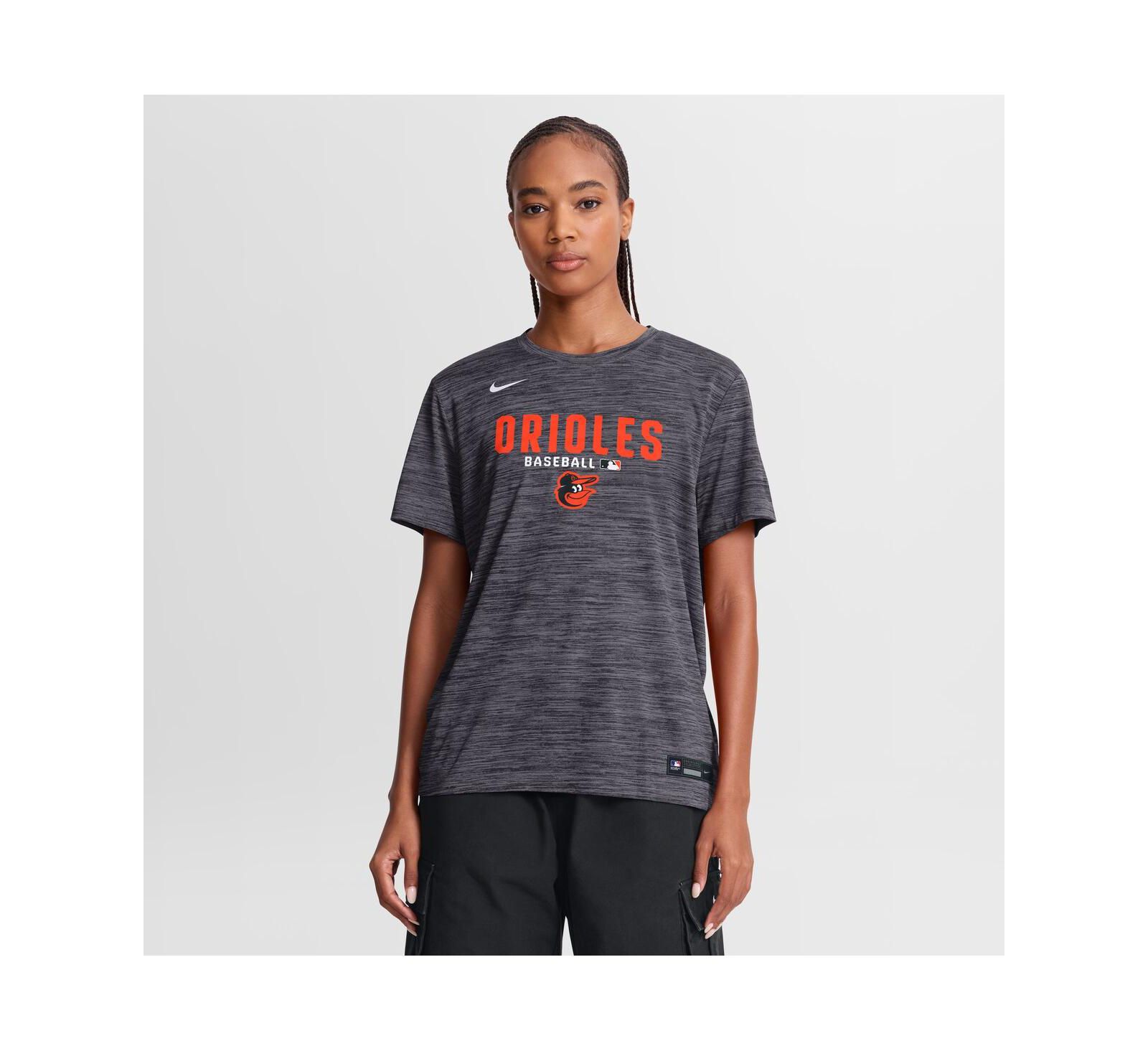 Nike Women's Black Baltimore Orioles Authentic Collection Velocity Dri-FIT T-Shirt