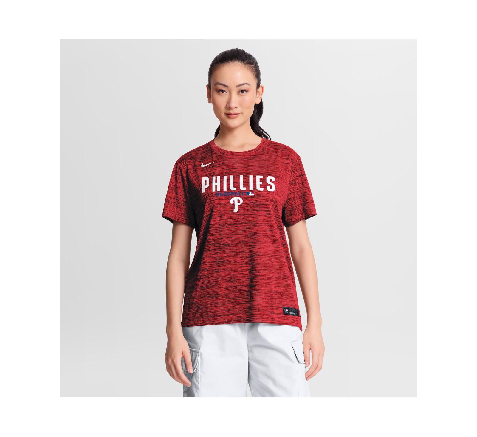 Nike Women's Red Philadelphia Phillies Authentic Collection Velocity Dri-FIT T-Shirt