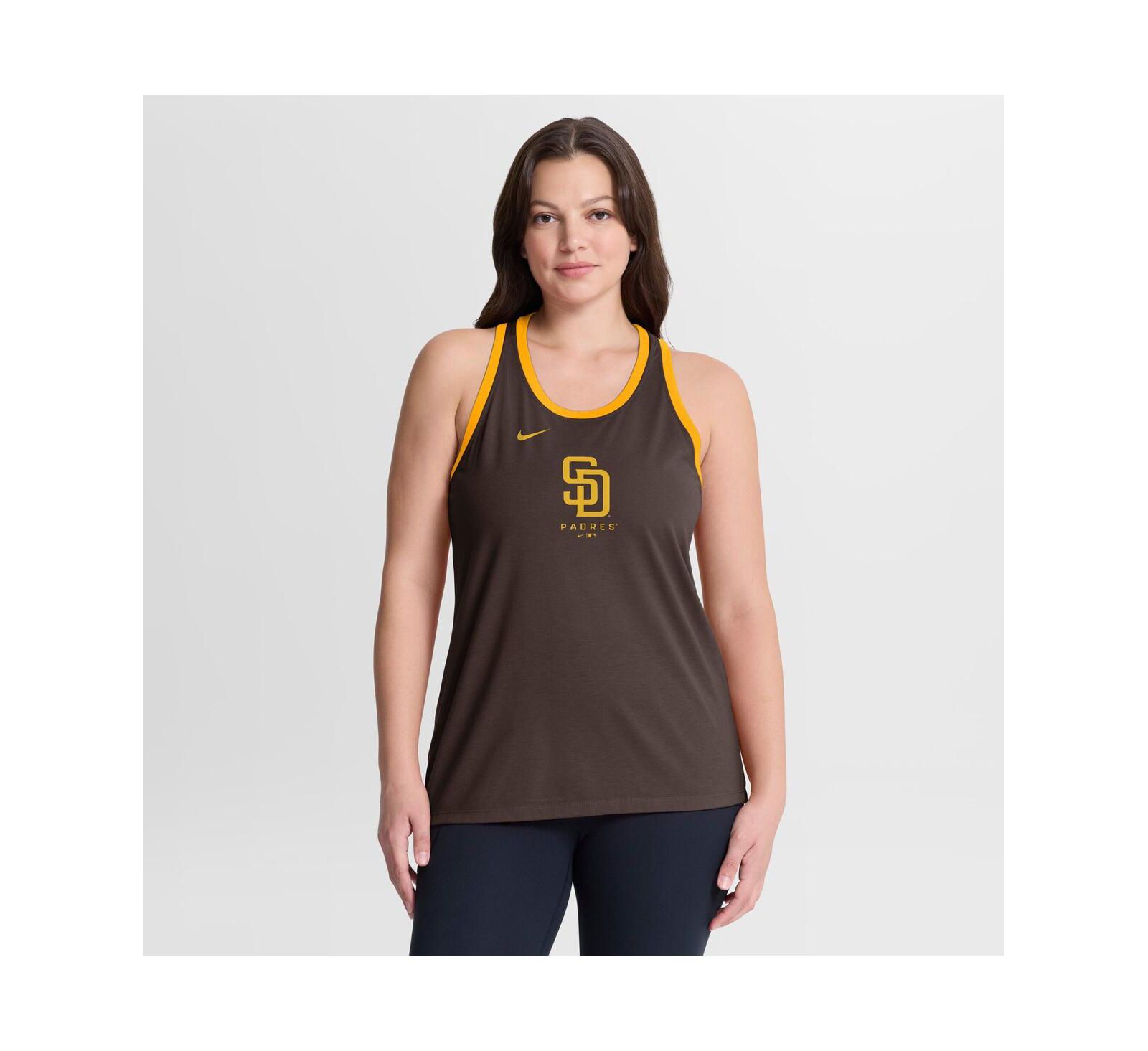 Nike Женский майка-топ Racerback Tri-Blend Dri-FIT Brown San Diego Padres