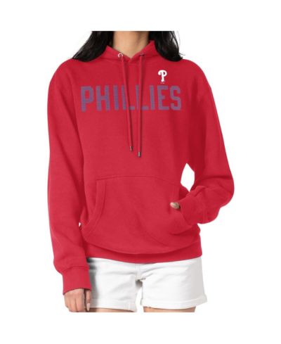 Толстовка G-III 4Her by Carl Banks Women's Red Philadelphia Phillies Dot Print Pullover Hoodie
